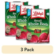 (3 pack) Libby's Canned Whole Beets, 15 oz, Can