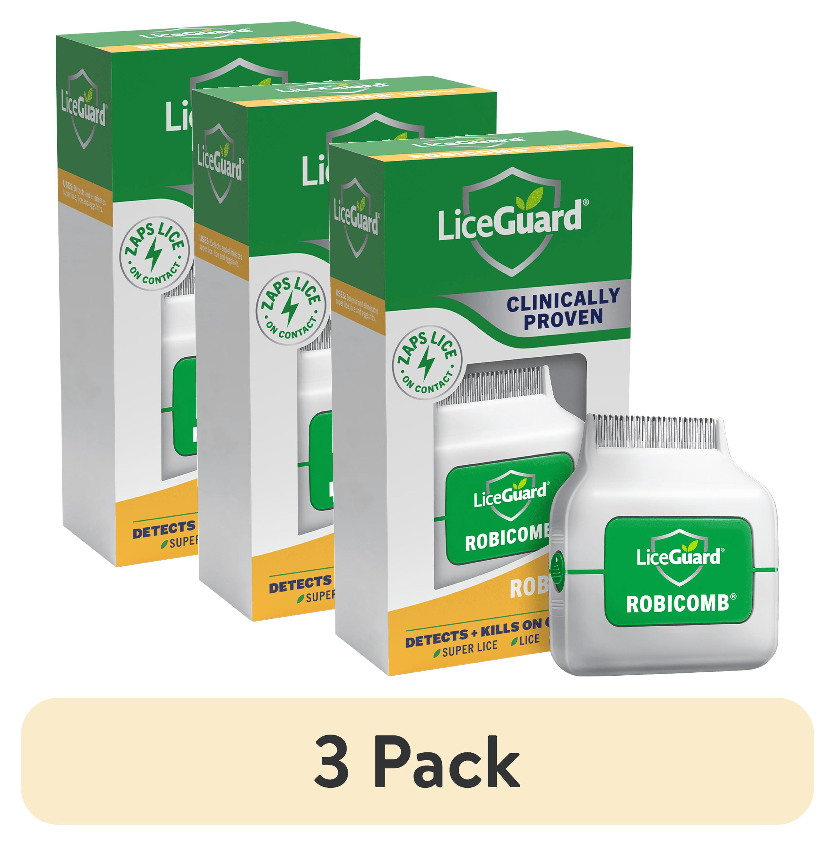 (3 pack) LiceGuard RobiComb Lice Zapping Comb