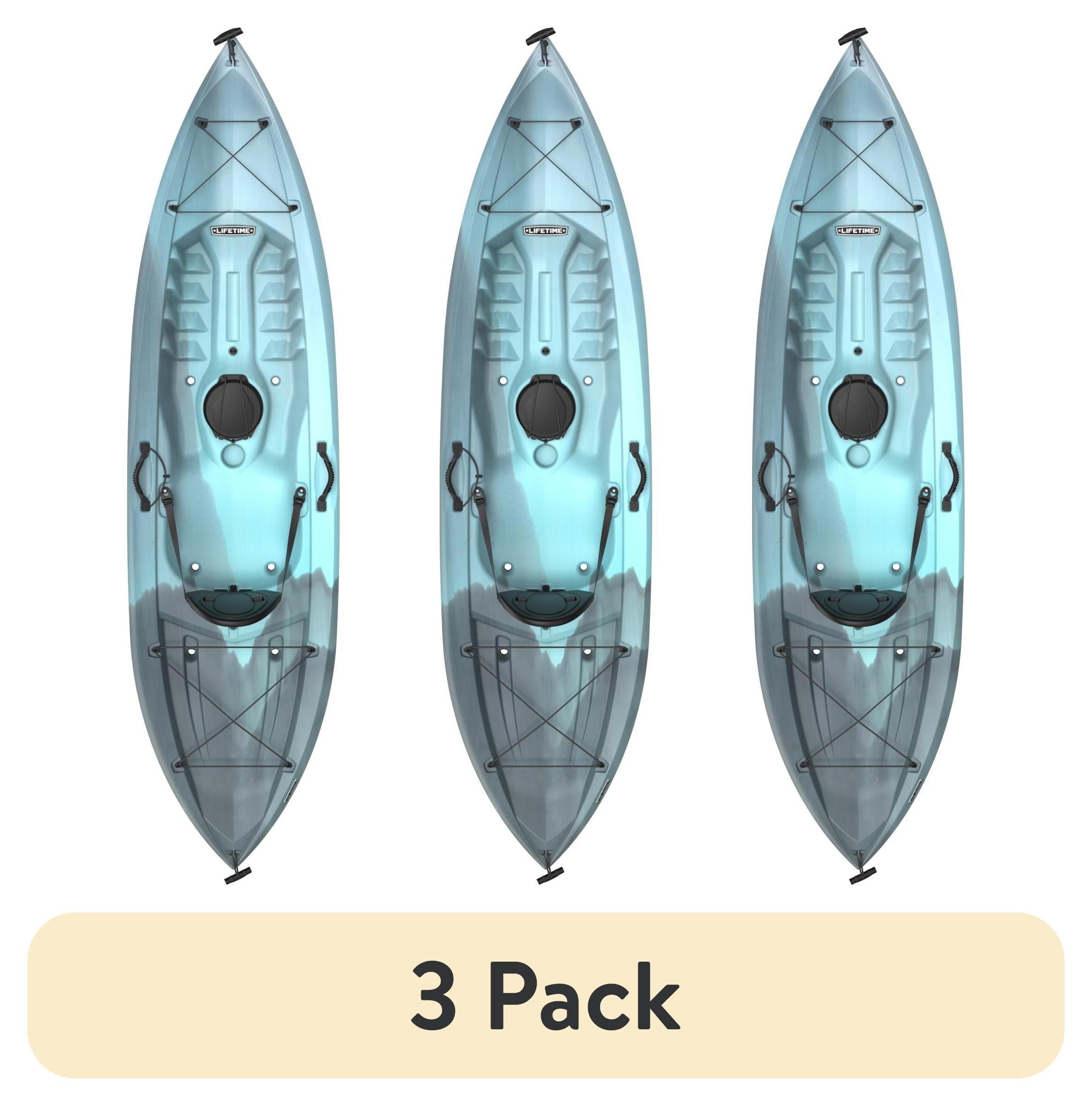 3 pack) Lifetime Tahoma 10 ft Sit-On-Top Kayak with Paddle, Arctic
