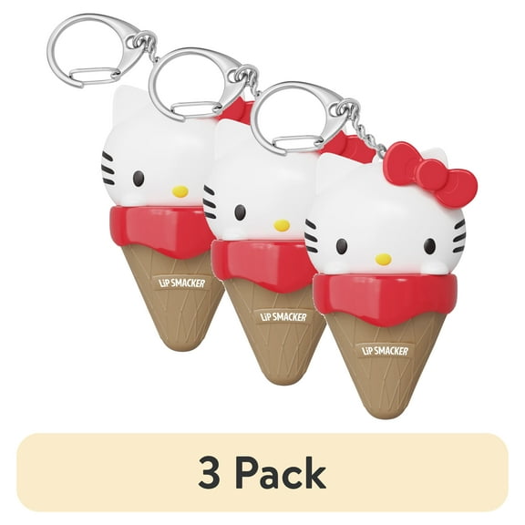 (3 pack) Lip Smacker Hello Kitty Ice Cream Cone Lip Balm