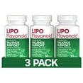 thumbnail image 1 of (3 pack) Lipo-Flavonoid Advanced Balance Support with Vitamin D3 for Vertigo Like Symptoms, Dizziness & Spinning, 30 Caplets, 1 of 21