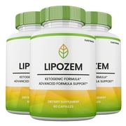 (3 pack) Lipozem Pills , Max Strength, Lipozem Supplement Capsules for Men and Women, 3 Month Supply