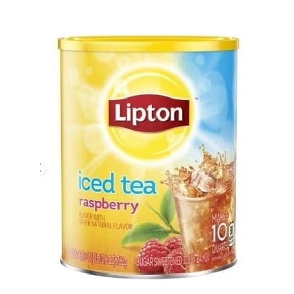 (3 pack) Lipton Iced Tea Mix Black Tea, Raspberry, Caffeinated, 10 ...