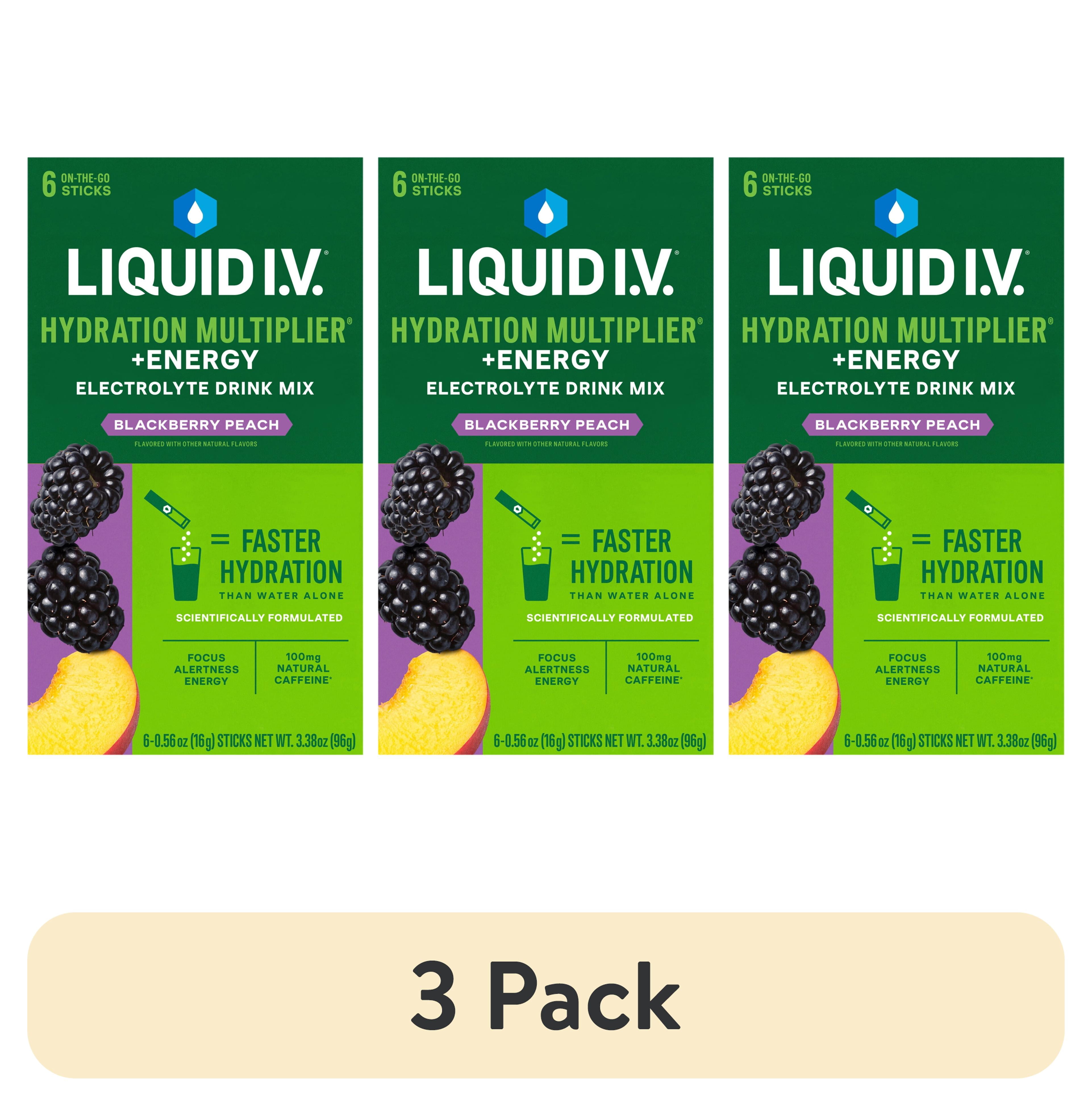 3 pack) Liquid I.V.® Hydration Multiplier® Electrolyte Blackberry