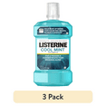 thumbnail interactive-video image 1 of (3 pack) Listerine Cool Mint Intense Antiseptic Mouthwash, For Bad Breath & Plaque Oral Care, 1.5 L, 1 of 25
