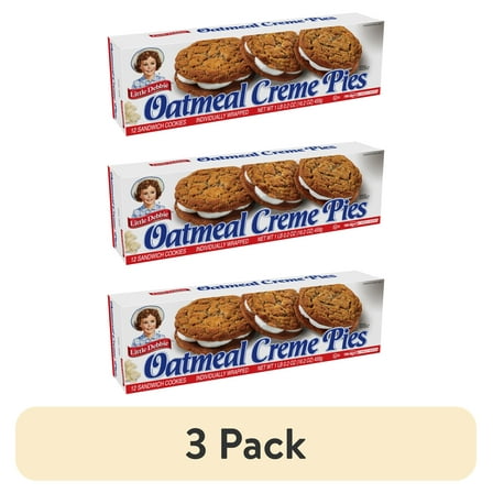 (3 pack) Little Debbie Family Pack Oatmeal Creme Pies