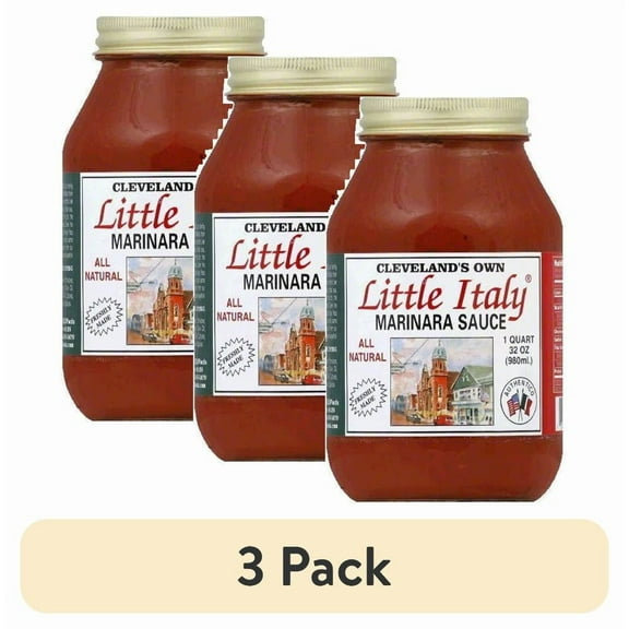 (3 pack) Little Italy Marinara Sauce, 32 OZ