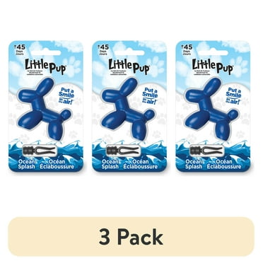 (3 pack) Little Pup Ocean Splash Scent Car Air Fresheners Vent Clip 1 Pack