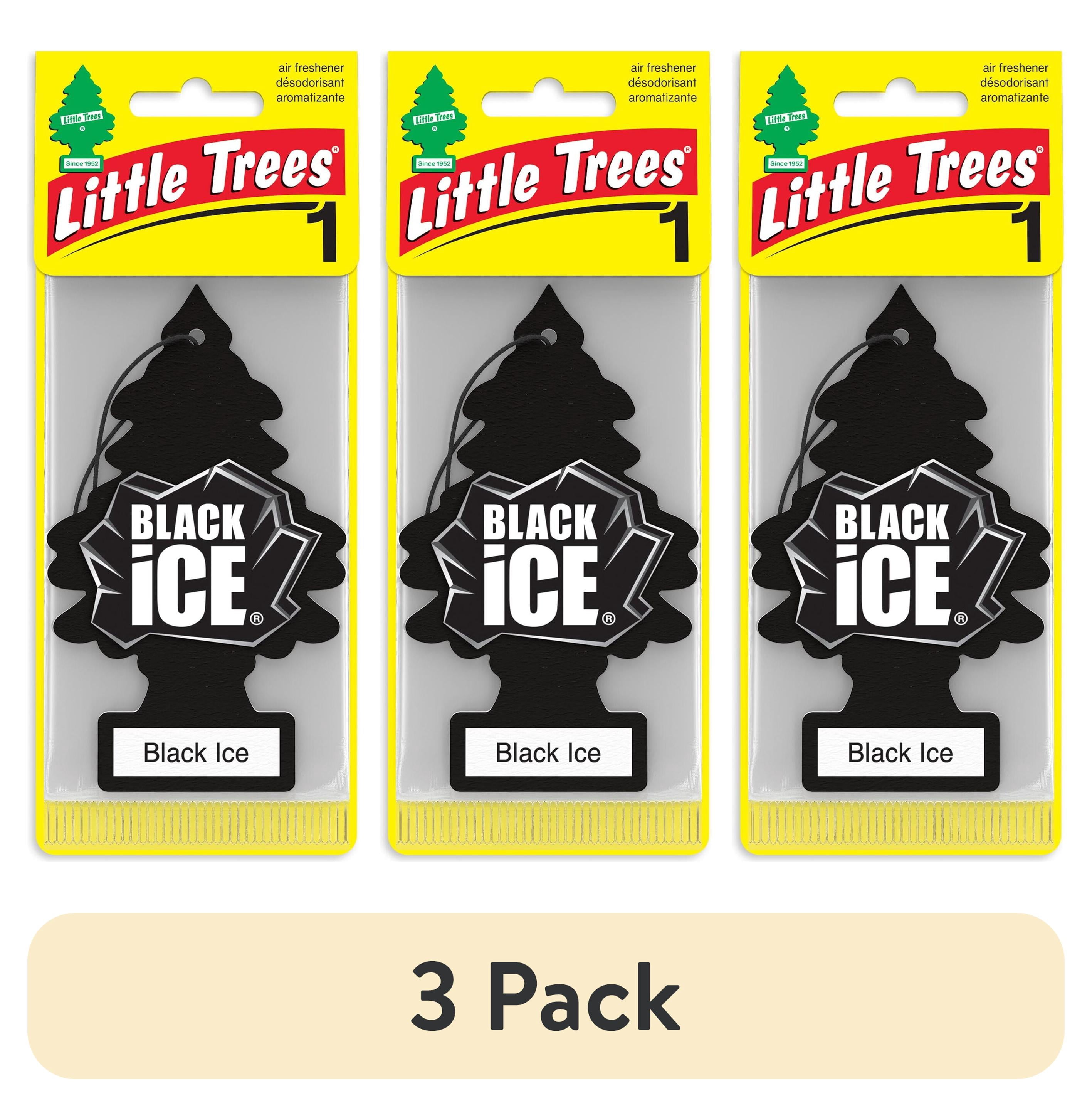 (3 pack) Little Trees Air Freshener Black Ice Fragrance 1-Pack