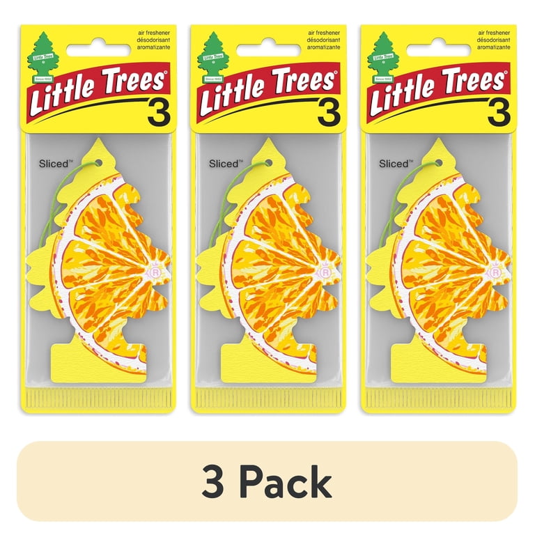 3 pack) Little Trees Air Freshener Sliced Fragrance 3-Pack