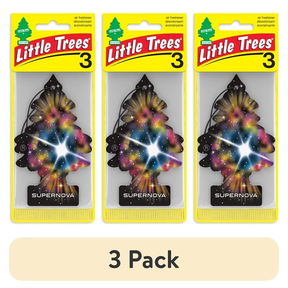 (3 pack) Little Trees Air Freshener Supernova Fragrance 3-Pack