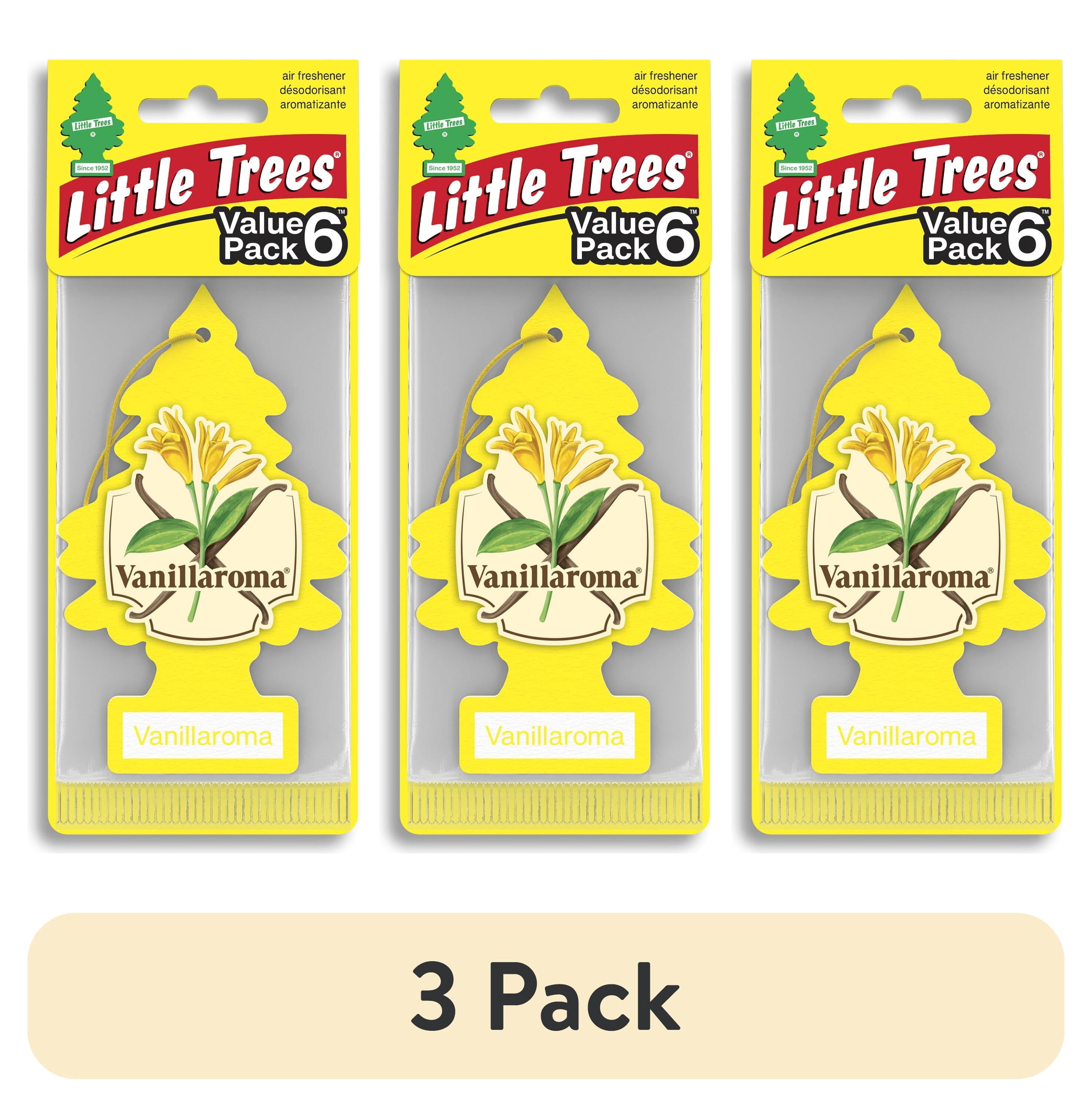 (3 pack) Little Trees Air Freshener Vanillaroma Fragrance 6-Pack