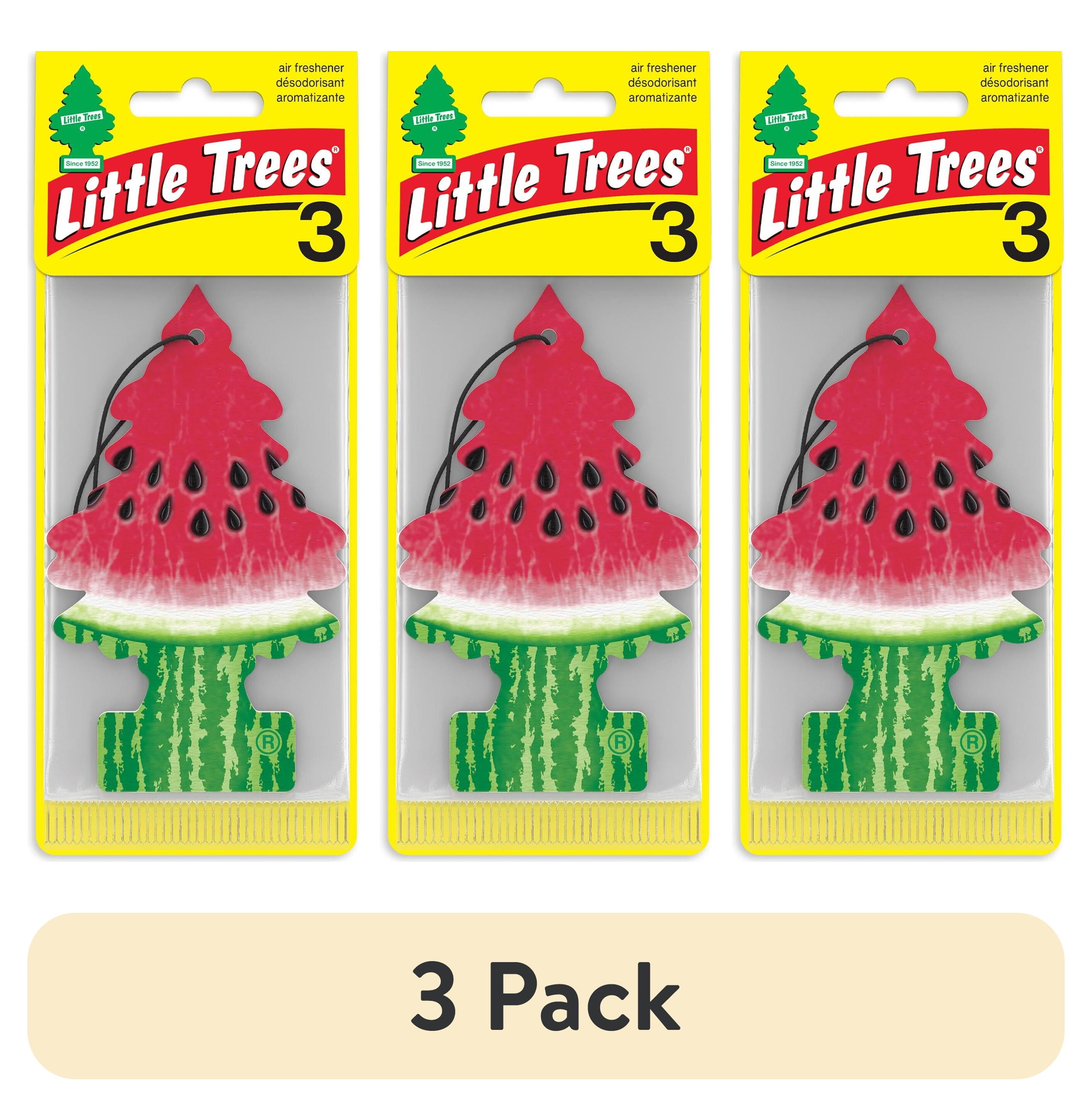 (3 pack) Little Trees Air Freshener Watermelon Fragrance 3-Pack
