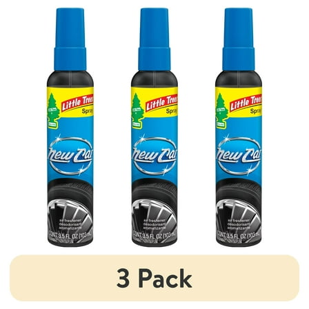 (3 pack) Little Trees Air Freshener Spray New Car 3.5 fl oz.