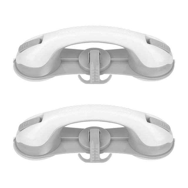 (3 pack) Lockways Shower Handle Grab Bar for Elderly, Safety Bathroom Bath Grip Bar with 3 Strong Suction Cups