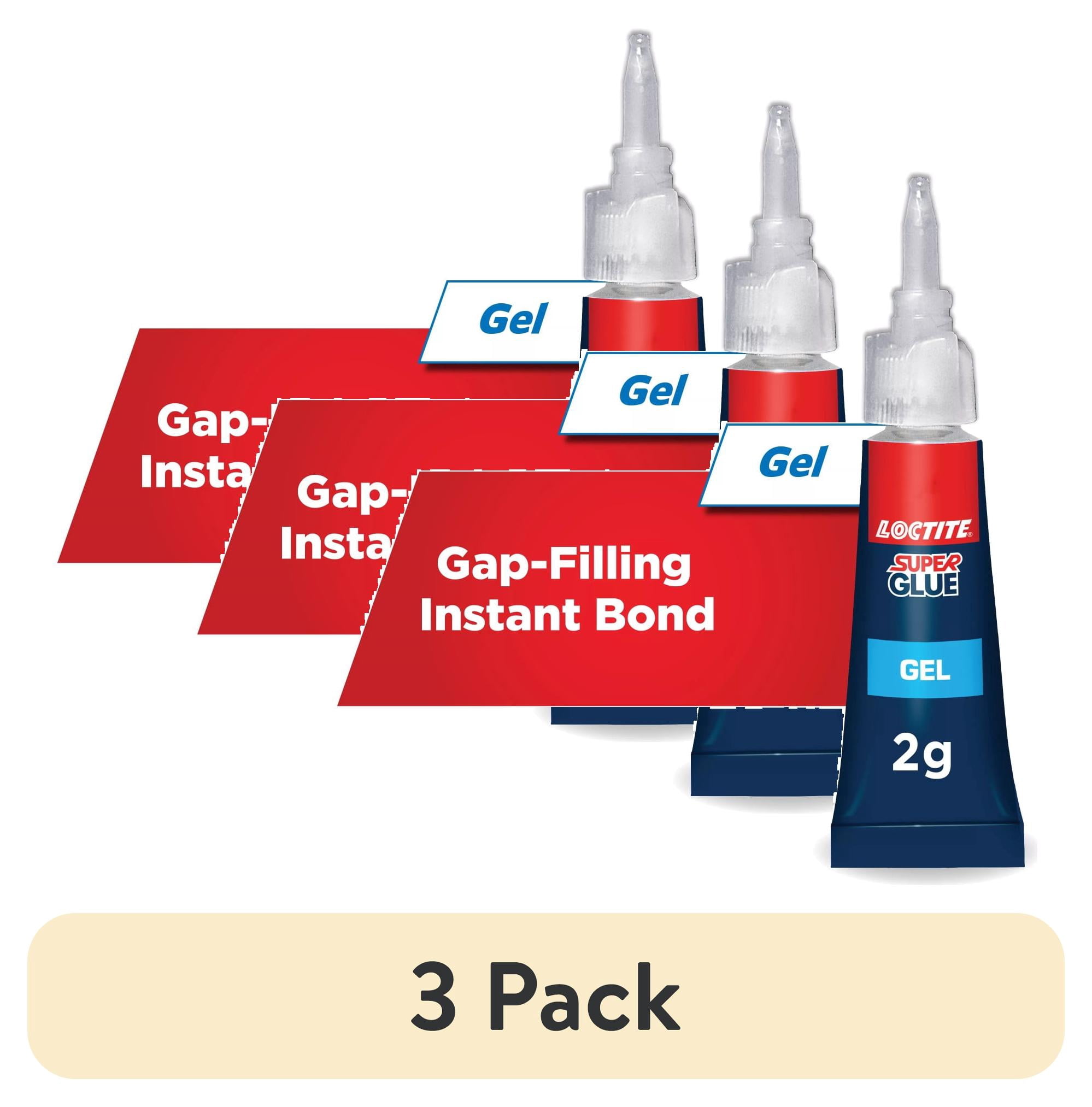 (3 pack) Loctite Super Glue Gel Tube, Pack of 1, Clear 0.07 oz Tube