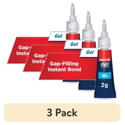 (3 pack) Loctite Super Glue Gel Tube, Pack of 1, Clear 0.07 oz Tube