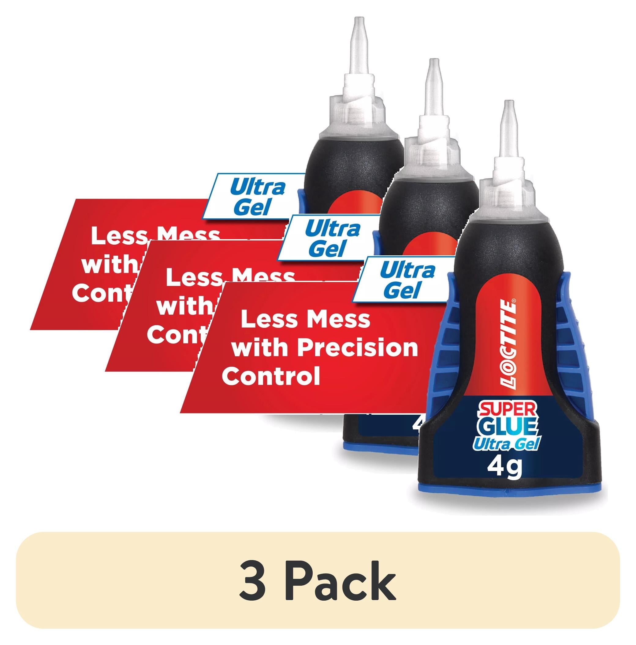 (3 pack) Loctite Super Glue Ultra Gel Control, Pack of 1, Clear 0.14 fl oz Bottle