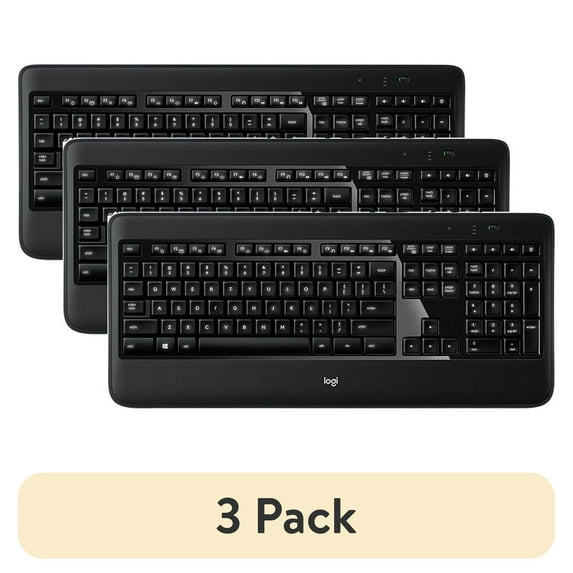(3 pack) Logitech MX900 Wireless Keyboard & Mouse Combo, Black