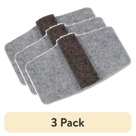 (3 pack) Lorell, LLR49319, Wraparound Floor Savers, 16 / Pack, Gray