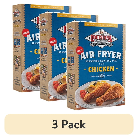 (3 pack) Louisiana Fish Fry Air Fryer Chicken Mix 5 oz