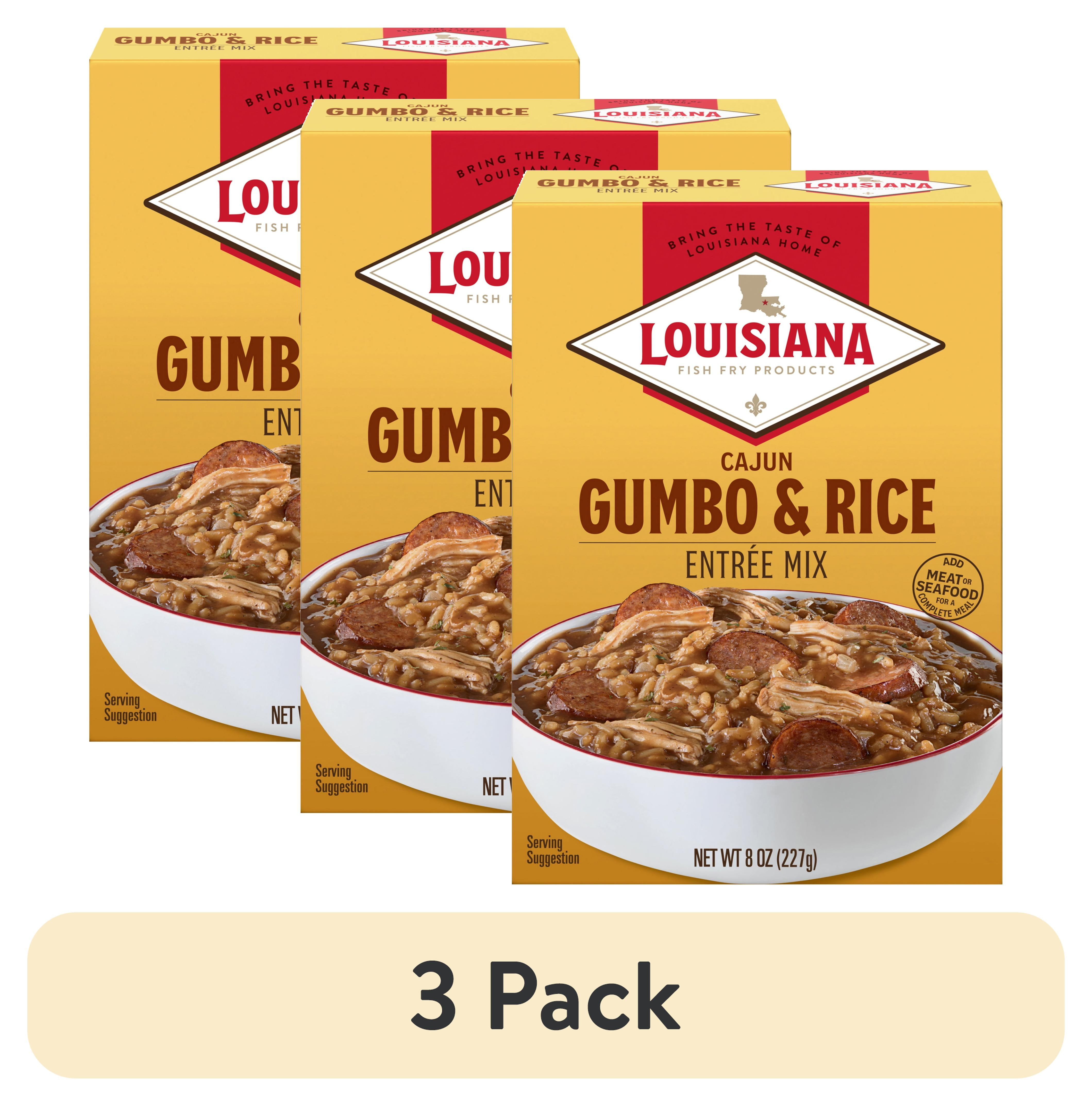 (3 pack) Cajun Gumbo & Rice Entree Mix, 8oz