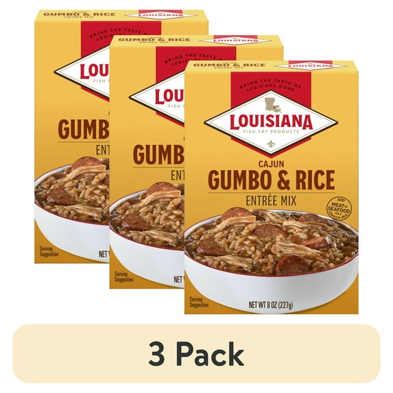 (3 pack) Cajun Gumbo & Rice Entree Mix, 8oz