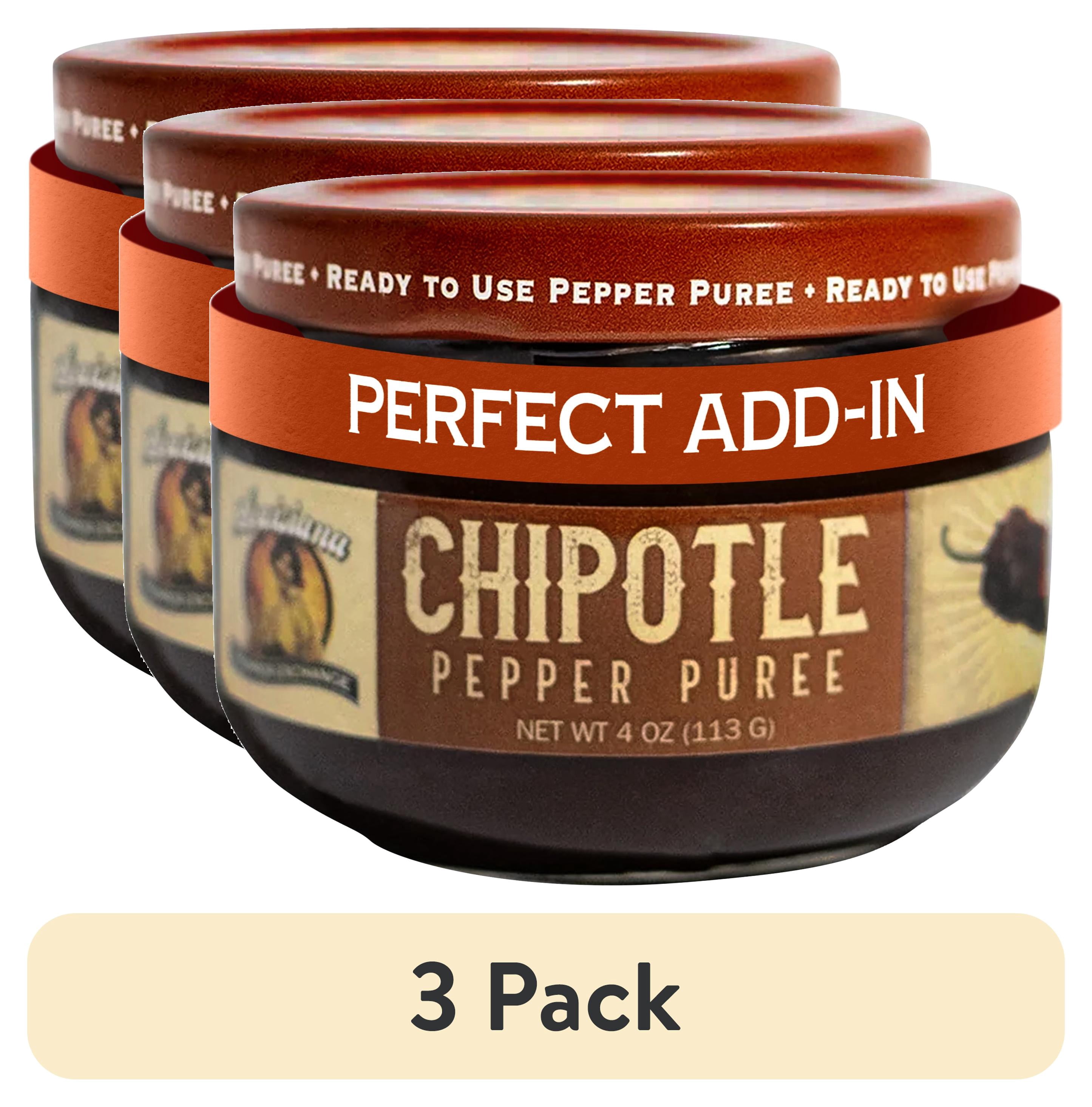 (3 pack) Louisiana Pepper Exchange 4oz Chipotle Pepper Puree Sauce