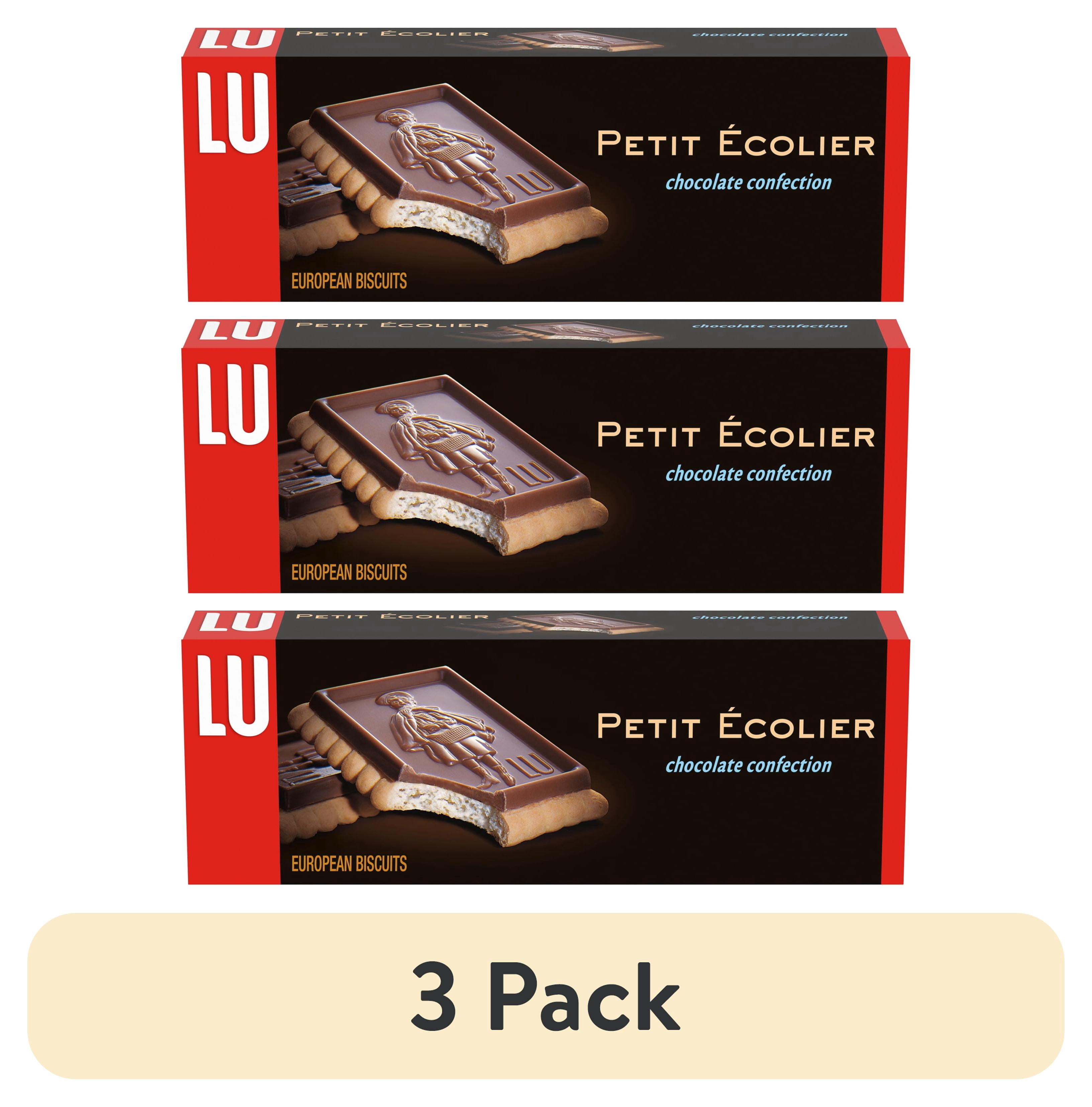 3 pack) Lu Petit Ecolier European Milk Chocolate Biscuit Cookies