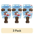 thumbnail image 1 of (3 pack) Lumabone Real Bacon Durable Wishbone Dog Chew Toy, Medium, 1 of 9