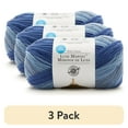 thumbnail image 1 of (3 pack) Luxe Merino Yarn by Loops & Threads - Yarn for Knitting - Crochet - Weaving - and Arts & Crafts - Blue - Acrylic Blend - 4.4 oz, 1 of 4