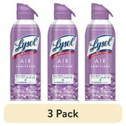 3 pack Lysol Air Sanitizer Spray for Air Sanitization and Bacterial Odor Elimination, Air Freshener Alternative, Lavender Sky Scent, 10 oz