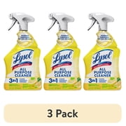 3 pack Lysol  All Purpose Cleaner Sanitizing and Disinfecting Spray Lemon Breeze Scent, 32 oz, Bottle
