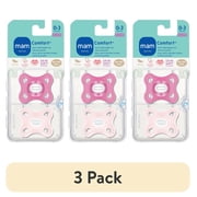 3 pack MAM Comfort Pacifier, 0-3 Months, Girl, 2 pack