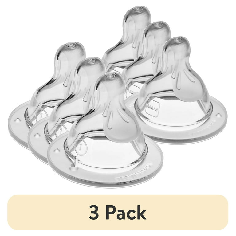 pack) MAM Size Medium Flow Bottle Nipple, 2+ Months, Pack