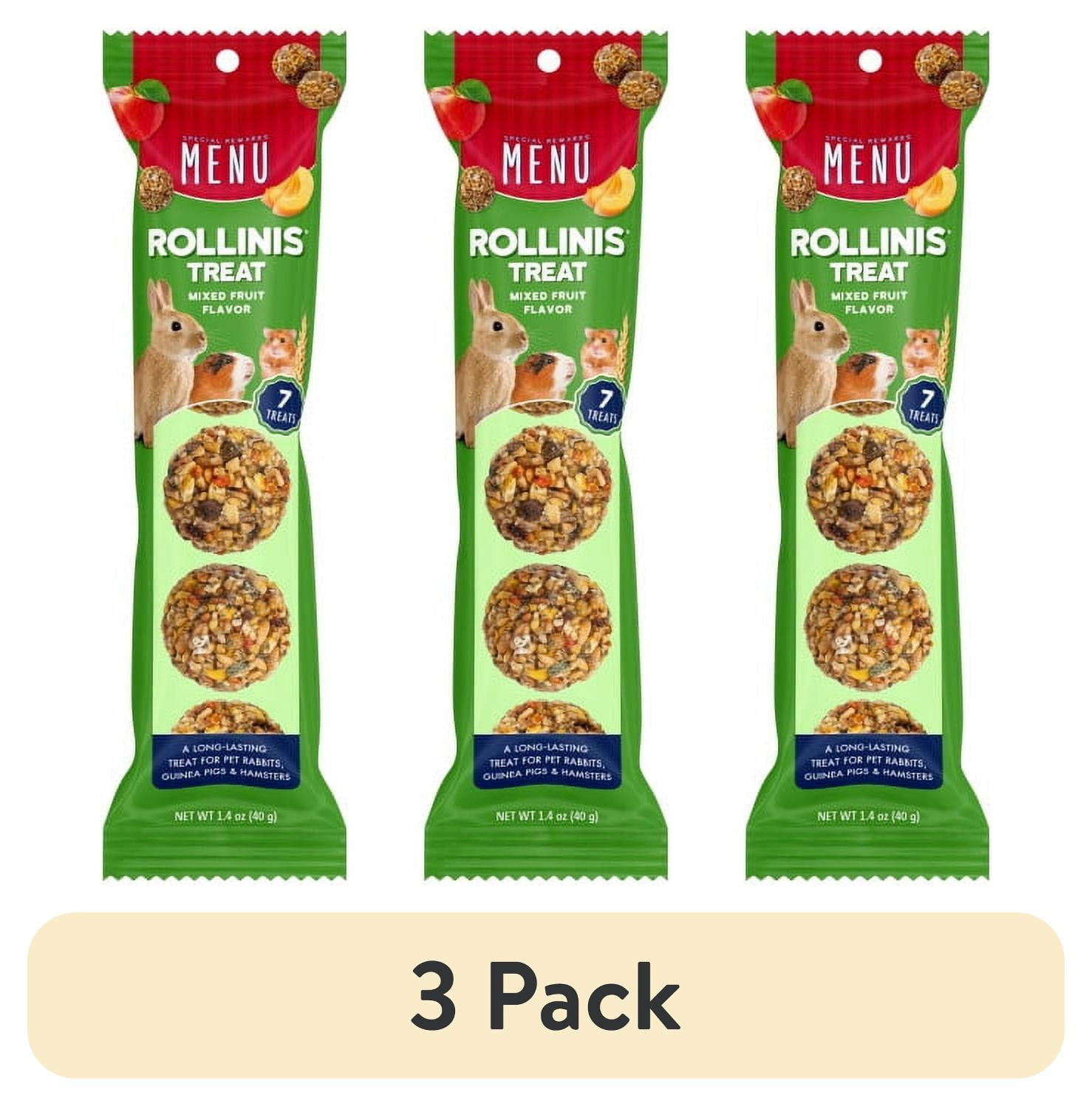 MENU Rollinis Mixed Fruit Small Animal Treat 1.4oz - Walmart.com