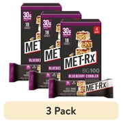 3 pack MET-Rx Big 100 High Protein Meal Replacement Bars, Blueberry Cobbler, 30g Protein, 3.52 oz, 4 Count