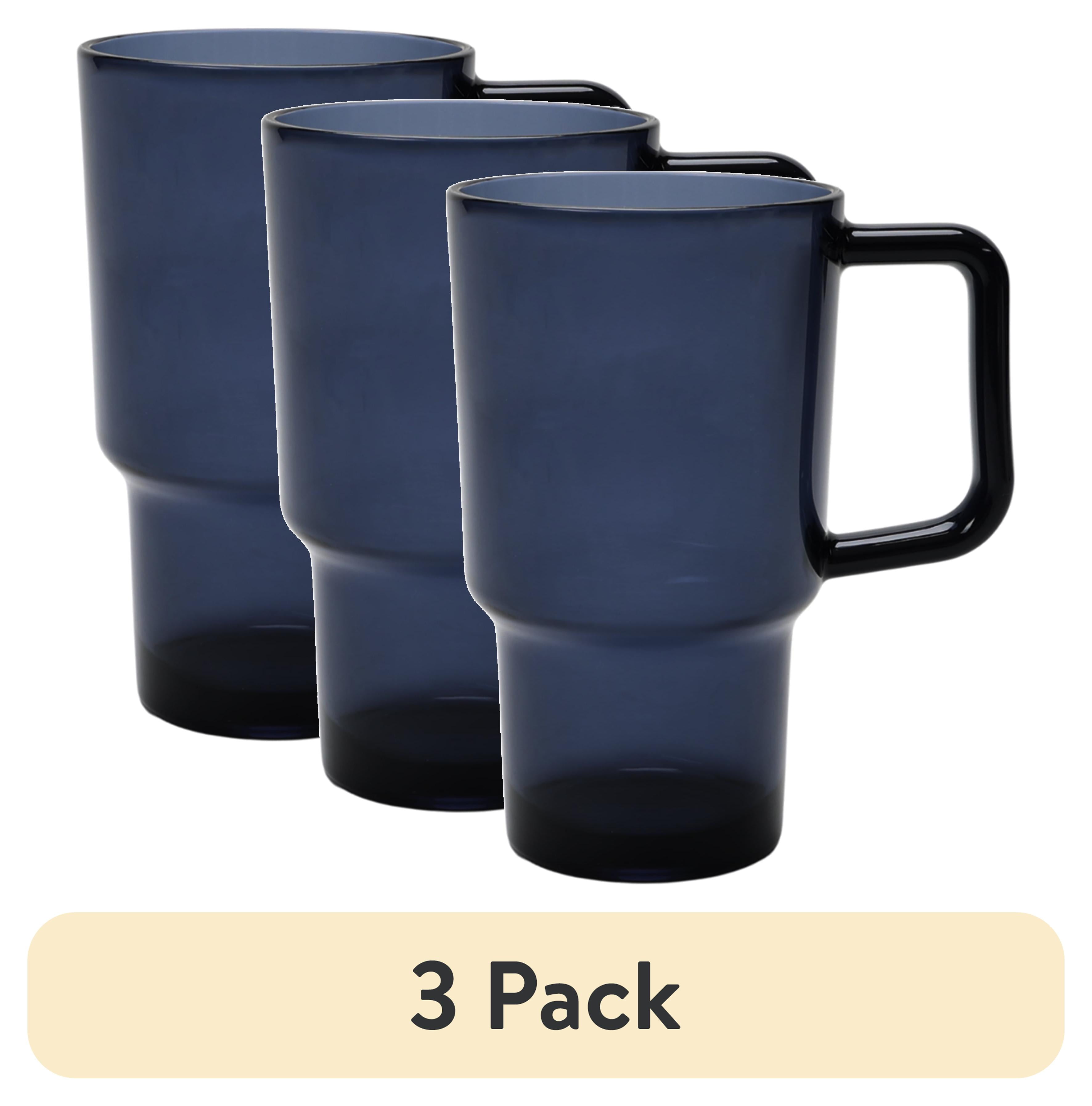 (3 pack) Mainstays 21-Ounce Acrylic Handle Tumbler, Blue