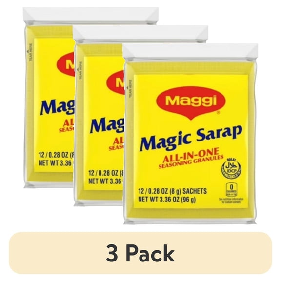 (3 pack) Maggi Magic Sarap, All in One Seasoning Granules Made with Natural Flavors - 24 x 8 g / Product of the Philippines