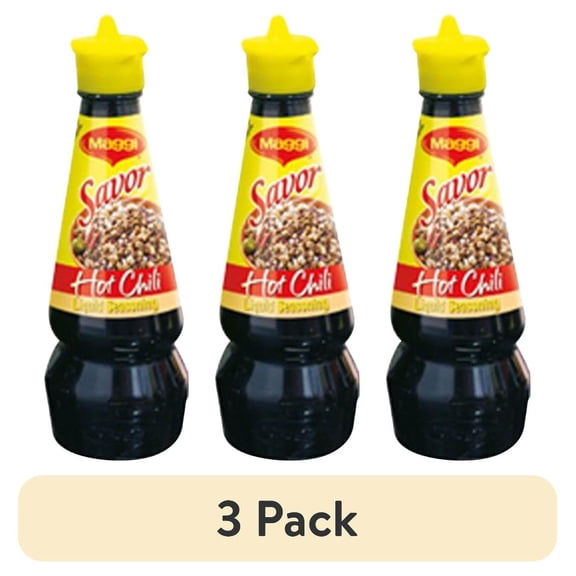 (3 pack) Maggi Savor Hot Chili Liquid Seasoning 130mL