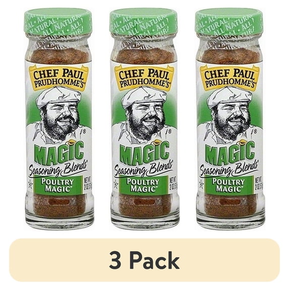 (3 pack) Magic Seasoning Blends Chef Paul Prudhommes Poultry Magic, 2 oz