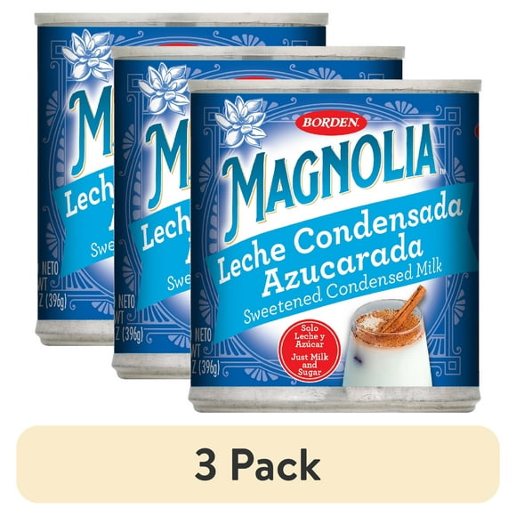 (3 pack) Magnolia Sweetened Condensed Milk, Gluten-Free, Kosher KOK Dairy, 14 fl oz Can