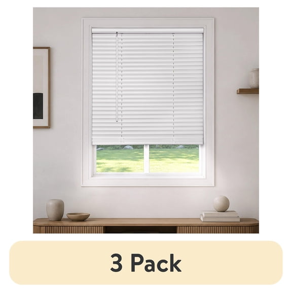 Mainstays 1" Cordless Room Darkening Vinyl Blinds