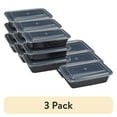 thumbnail interactive-video image 1 of (3 pack) Mainstays 10 Piece Meal Prep Food Storage Containers, 1 of 8