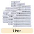 thumbnail interactive-video image 1 of (3 pack) Mainstays 10 Piece Towel Set with Upgraded Softness & Durability, White, 1 of 14