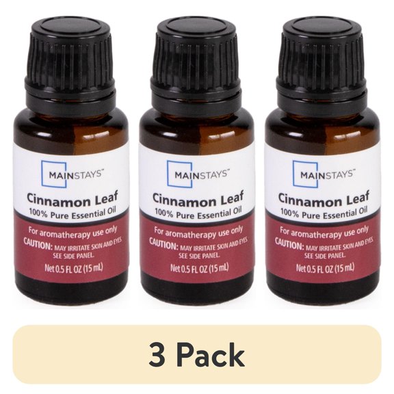 (3 pack) Mainstays Pure Cinnamon Leaf Essential Oil, 15ml, 1 Pack