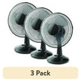 thumbnail interactive-video image 1 of (3 pack) Mainstays 12-Inch Table Fan with Adjustable 3-Speed Settings and Oscillation, Black, FT30-8MBB, 1 of 14