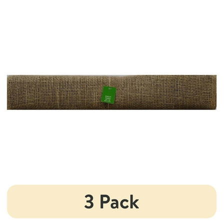 (3 pack) Natural Loose Weave Burlap, 1 Each