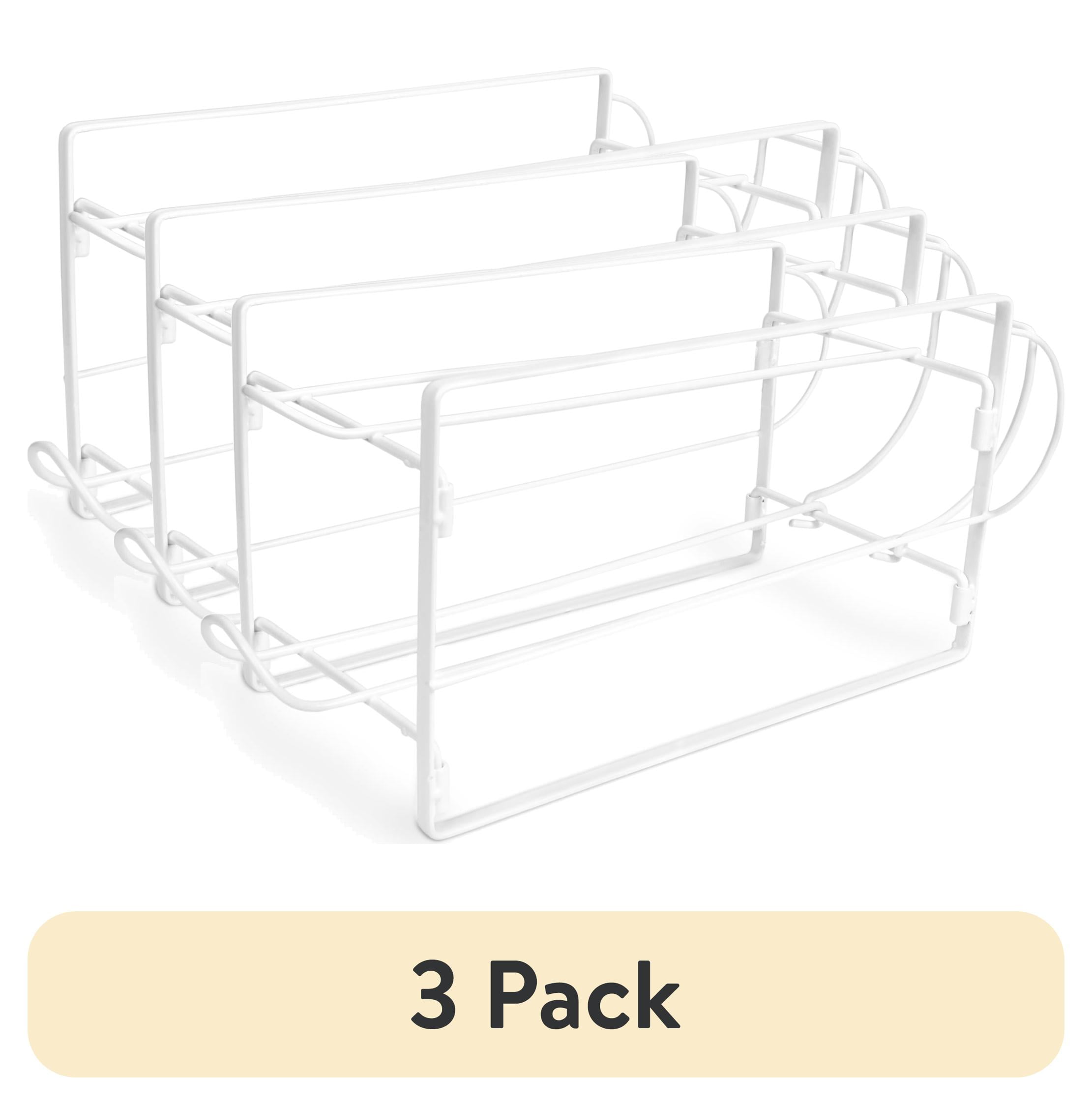 (3 pack) Mainstays Steel Stackable 2-Compartment Beverage Dispenser