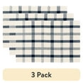 thumbnail image 1 of (3 pack) Mainstays Blue Plaid Outdoor Layering Rug, 24"x36", 1 of 9